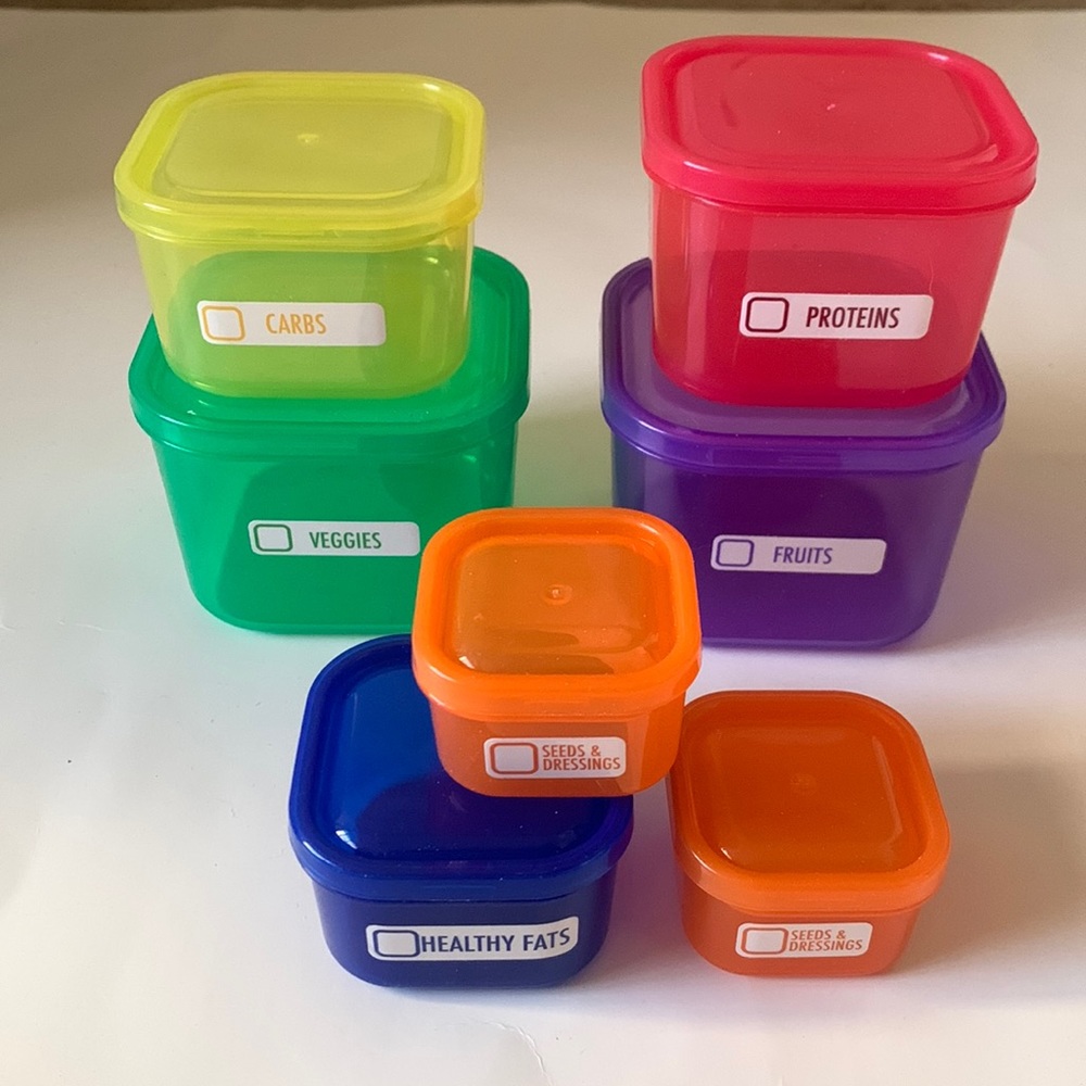 Portion Control 7 Piece Container Kit NEW